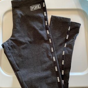 Gray PINK leggings, Size Small